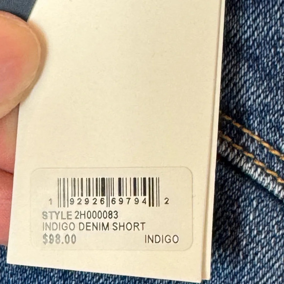 NWT vineyard vines Women's Size 26 Indigo Denim Shorts Cut Off Frayed USA $98 - Picture 6 of 9